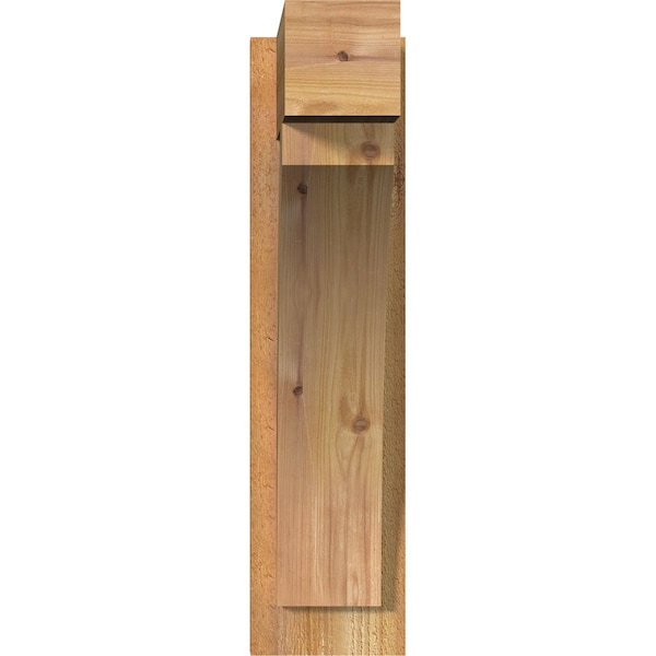 Thorton Block Rough Sawn Outlooker, Western Red Cedar, 6W X 16D X 24H